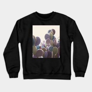 Pastel Cactus: Surreal photo in muted confetti colors Crewneck Sweatshirt